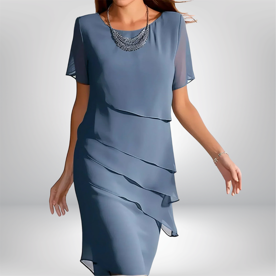 Janina – Elegancka Sukienka Warstwowa