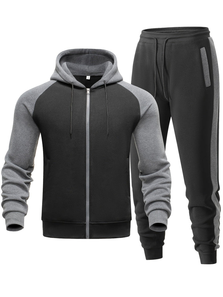 Męski dres – wygodna bluza z kapturem i spodnie dresowe