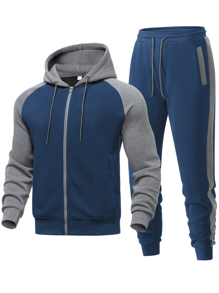 Męski dres – wygodna bluza z kapturem i spodnie dresowe