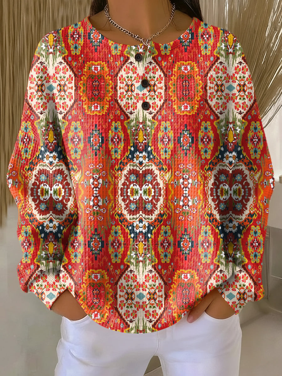 Bogdana | Zimowy Sweter z Guzikami