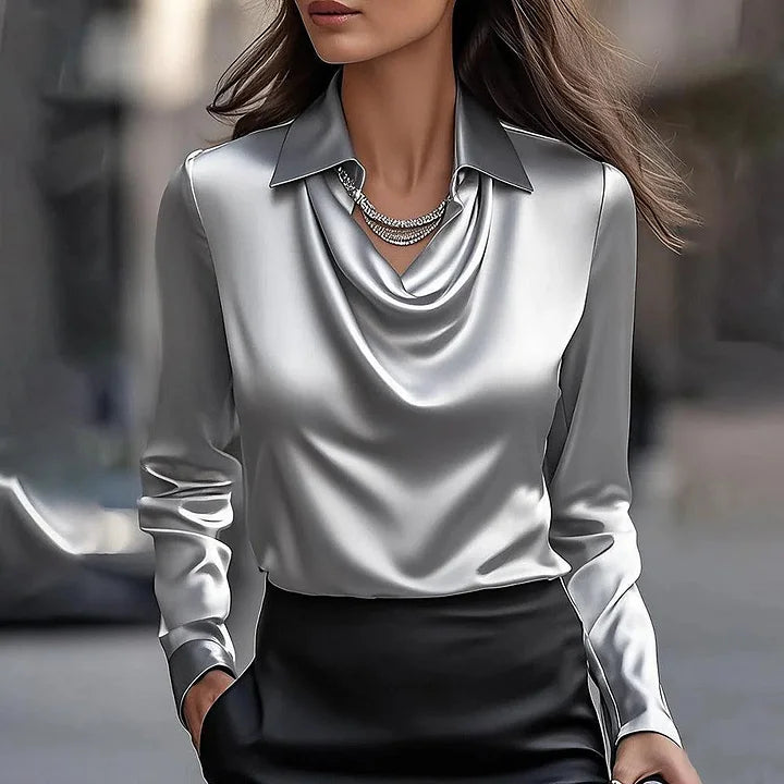 Danusia - Elegancka Bluzka Satynowa