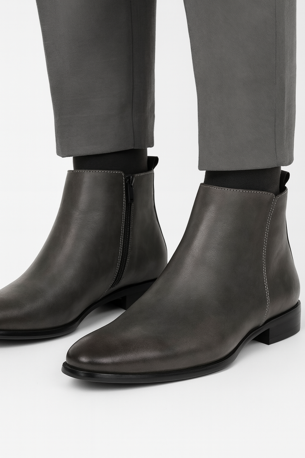 Męskie obuwie buty | Buty o długości do kostki z bocznym zamkiem projekt