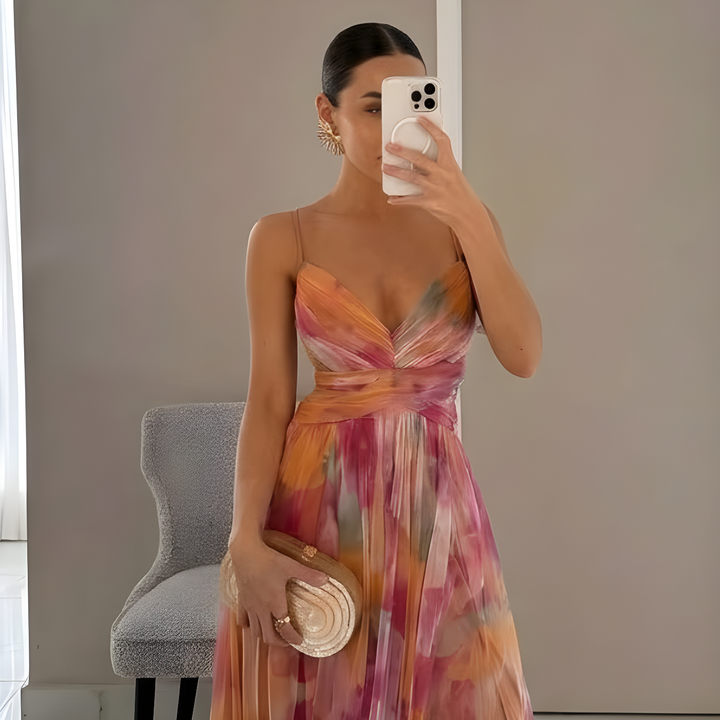 Ksenia | Sukienka w kwiatowy wzór