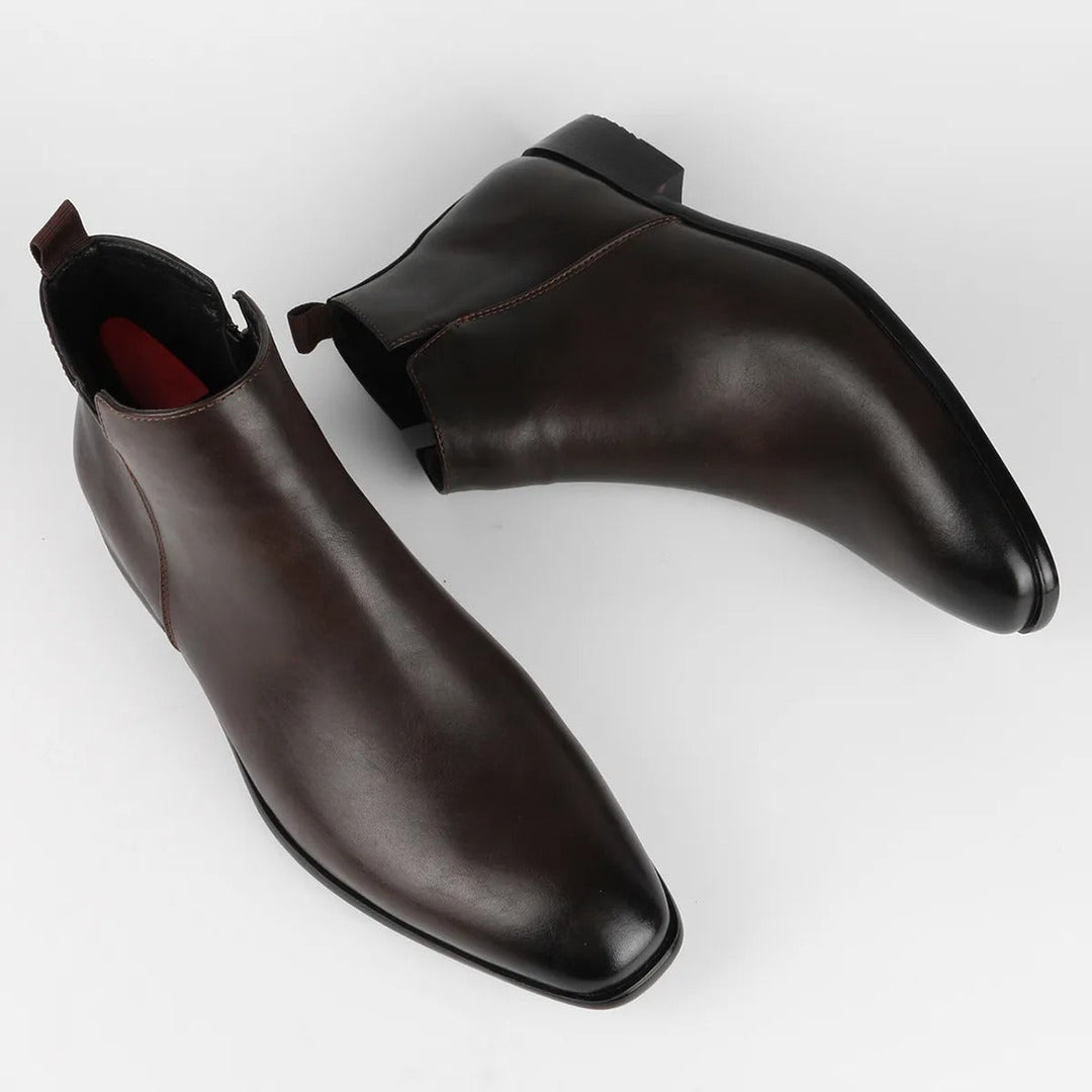 Męskie obuwie buty | Buty o długości do kostki z bocznym zamkiem projekt