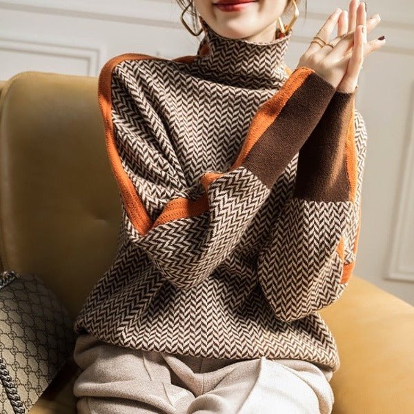 Kazimiera | Elegancki Sweter z Golfem