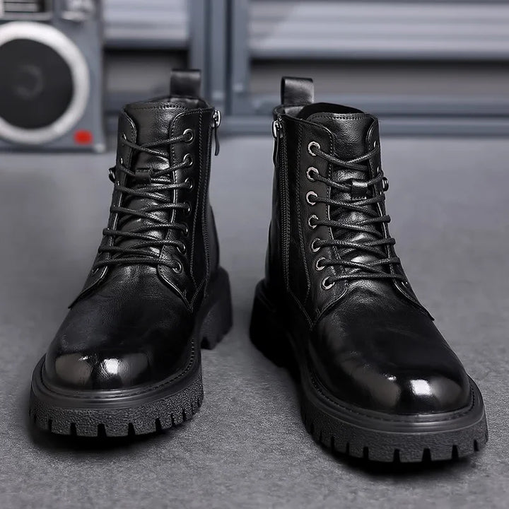 Męskie buty | Sznurowana konstrukcja z podeszwą antypoślizgową