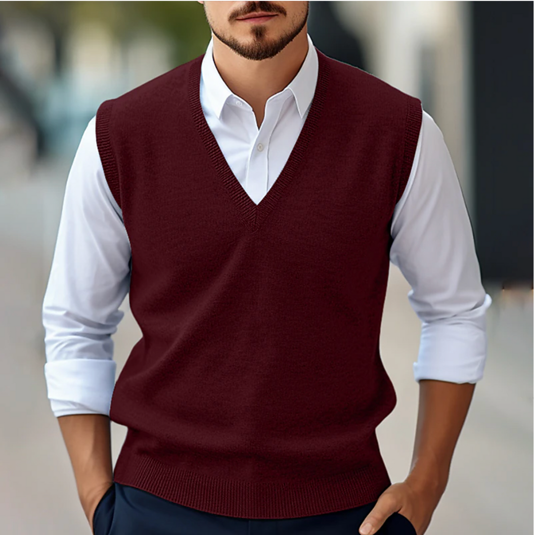 Męski Kamizelka V-Neck | Bez Rękawów