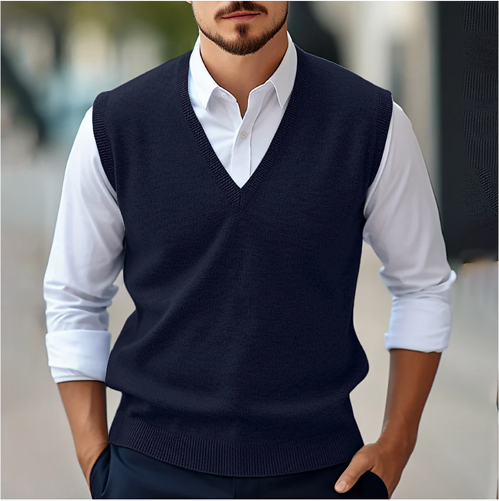 Męski Kamizelka V-Neck | Bez Rękawów