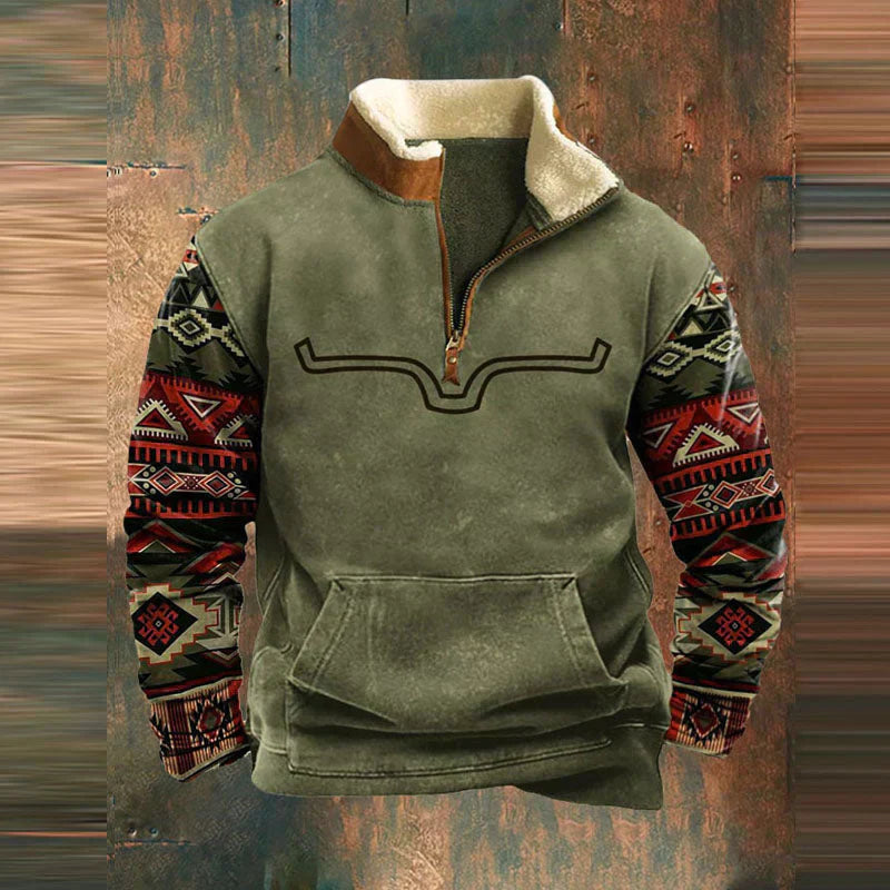Mateusz™ - Nowoczesny Fleece Zip-Up Sweter