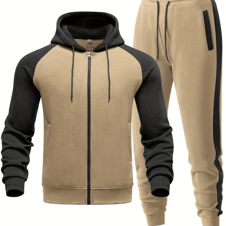 Męski dres – wygodna bluza z kapturem i spodnie dresowe
