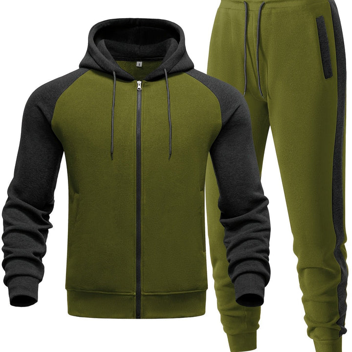 Męski dres – wygodna bluza z kapturem i spodnie dresowe