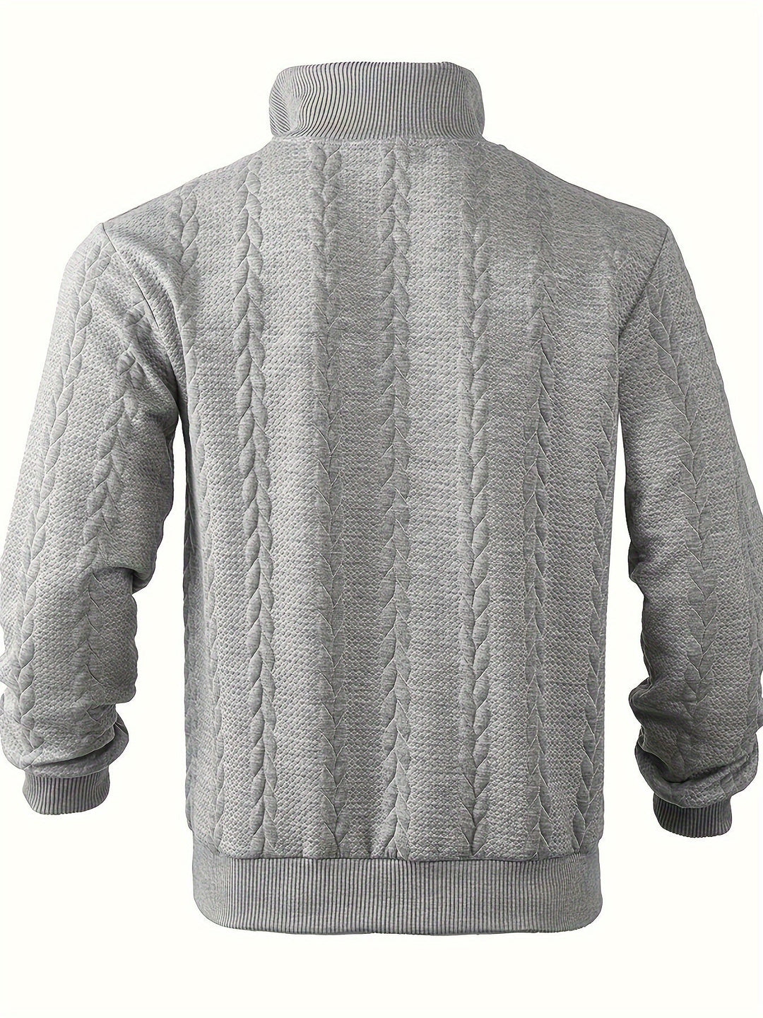 Tomasz™ - Męski Sweter z Zipperem w Kaszmirze Vintage