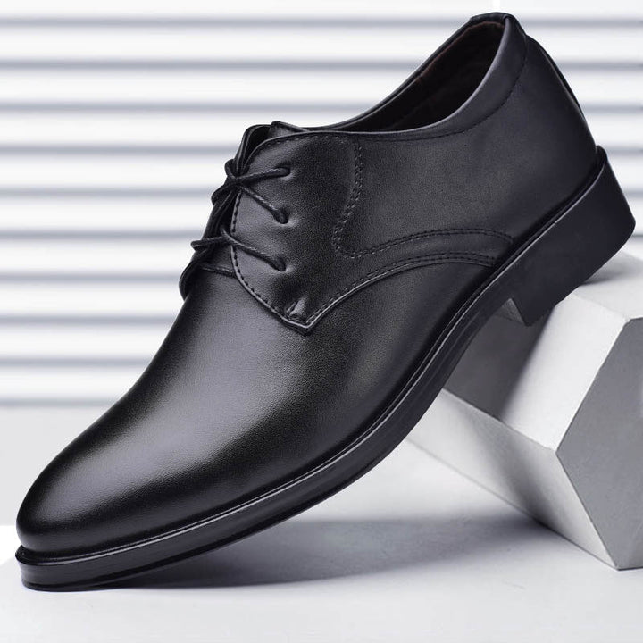 Buty męskie wizytowe | Sznurowane z matowym wykończeniem formalnym