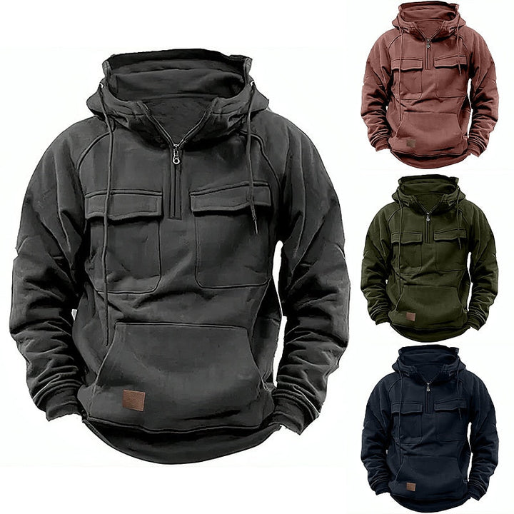 Tomasz™ - Miękka Wełniana Zimowa Bluza z Zipperem